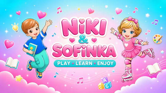 Niki and Sofinka playing, learning and enjoying